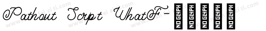 Pathout Script WhatF字体转换